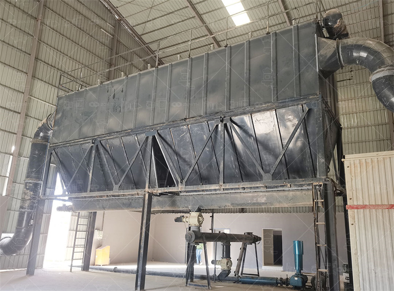 Technicians assembling grinding mill components on-site
