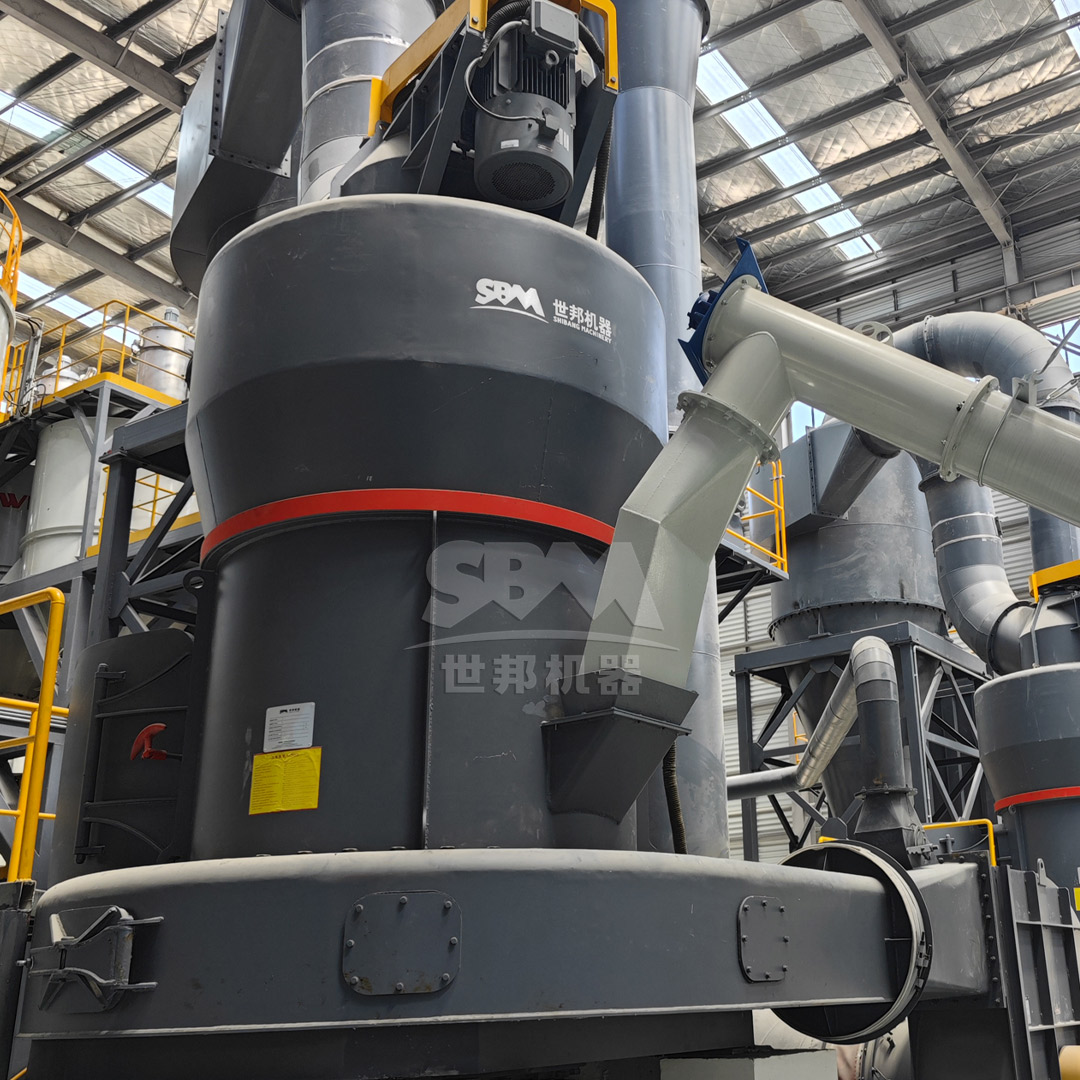 Large Raymond mill in operation