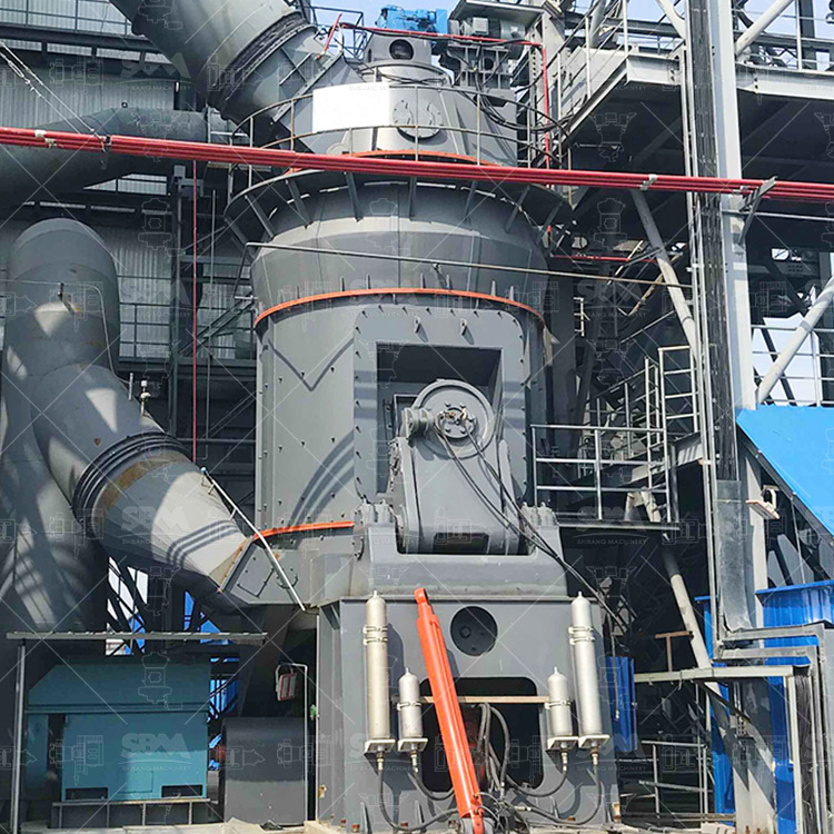 SCM Ultrafine Mill processing lead slag with detailed view of grinding mechanism