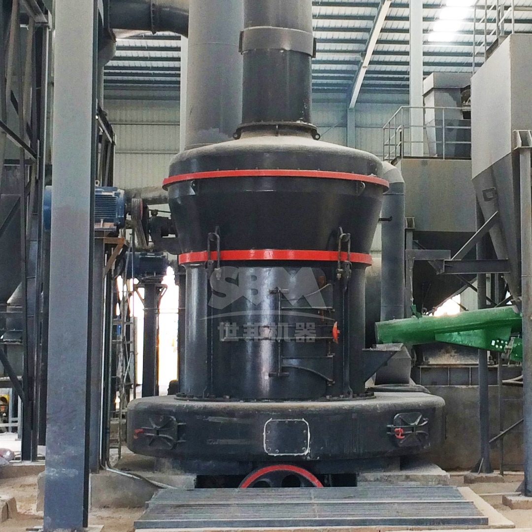 Complete electric fused magnesia grinding plant layout with material flow diagram