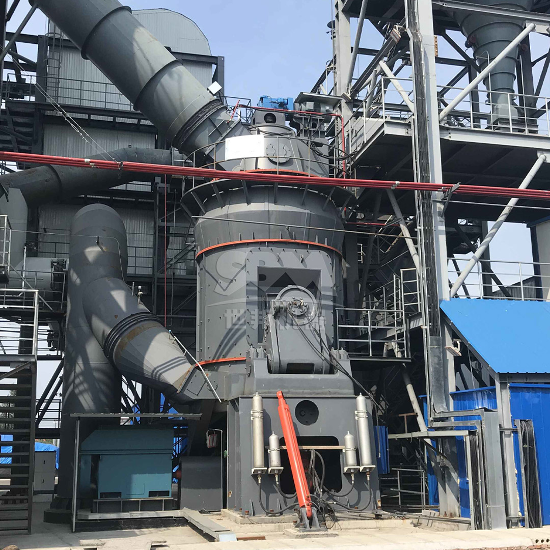 Vertical roller mill processing hydrated lime with integrated classification system