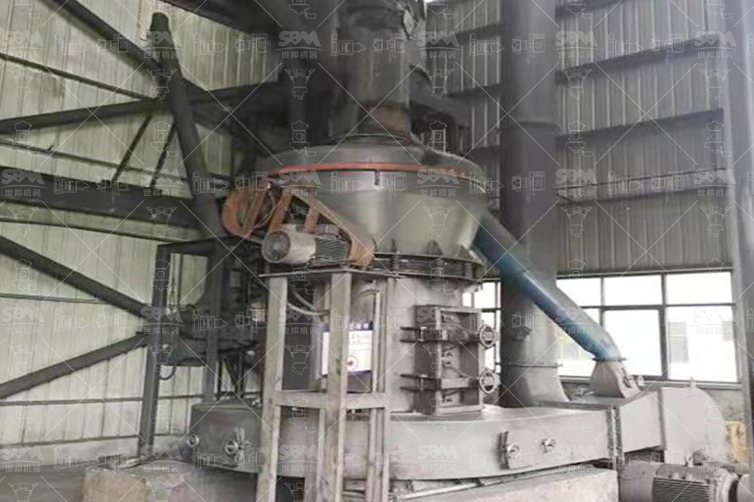 MTW Series European Trapezium Mill installed in an industrial mineral processing plant for grinding calcium hydroxide.