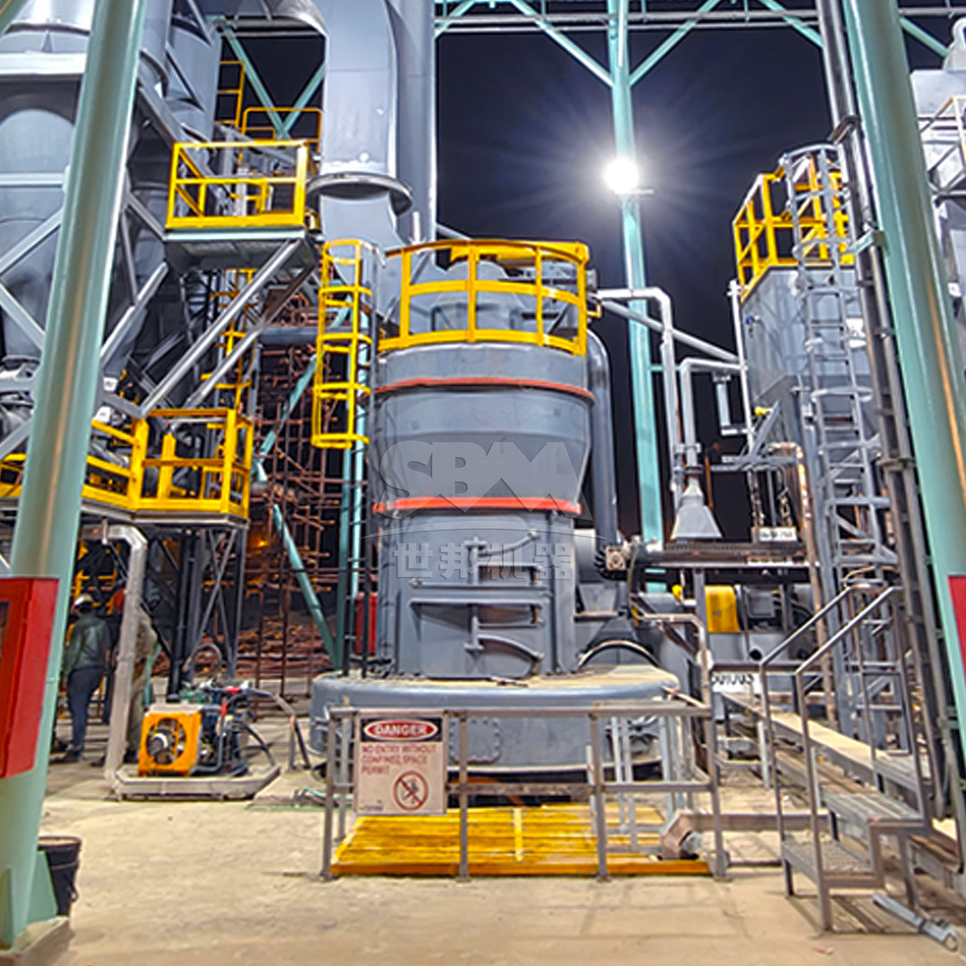 Diagram showing the preparation of zircon sand feed for grinding mills