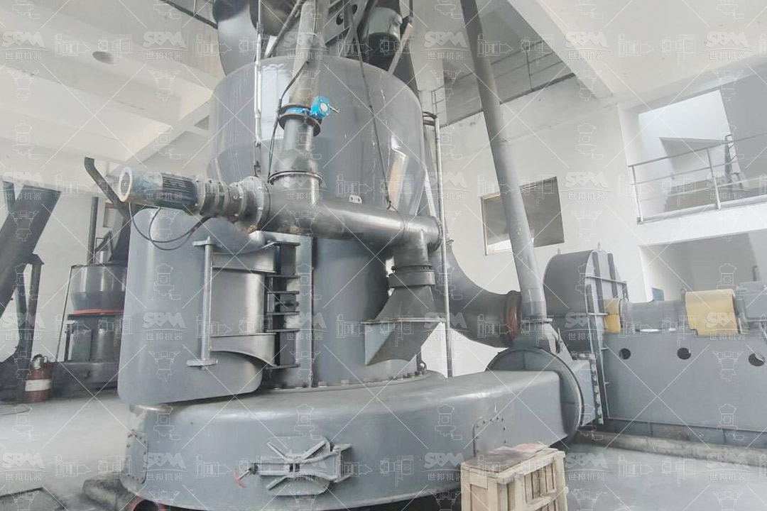 Industrial grinding mill system for barite powder production in coatings