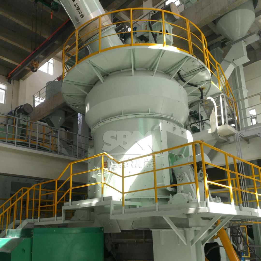 Complete fluorite grinding mill production line with grinding mill, classifier, and dust collection system